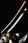 Handmade Japanese Katana Sword With Natural Wood Scabbard