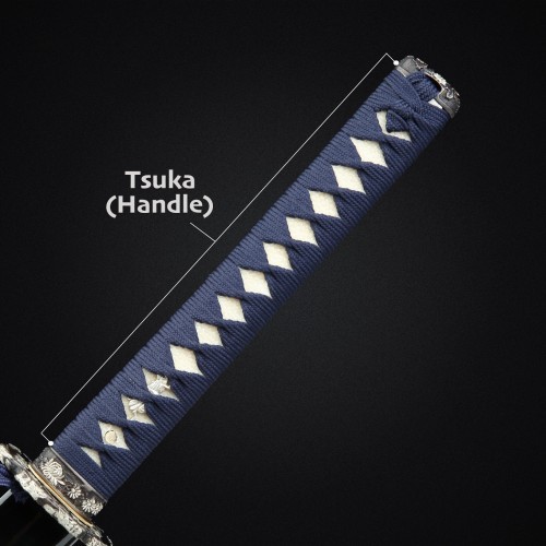 Blue Yoru Sword Miniature Alloy Blunt Sword Dracule Mihawk 