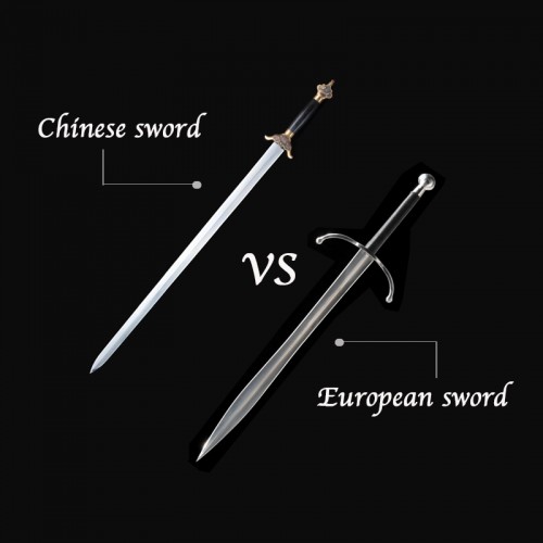 What is the difference between the Japanese and European sword