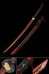 Handmade Red Japanese Katana Sword With High Manganese Steel