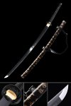Handmade Japanese Katana Sword With Skull Scabbard And Strap