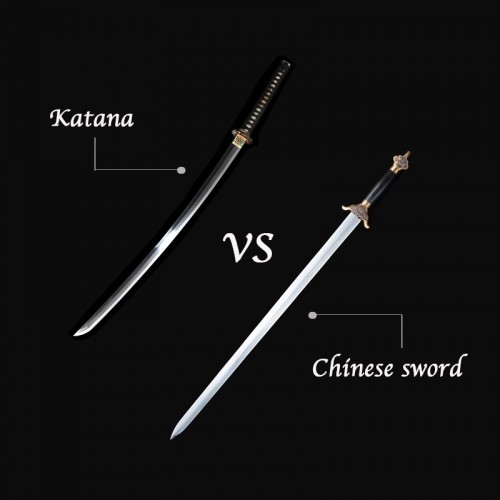 What is the difference between the Japanese and European sword