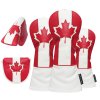 Patriotic Canadian Flag Golf Headcovers Set - Red