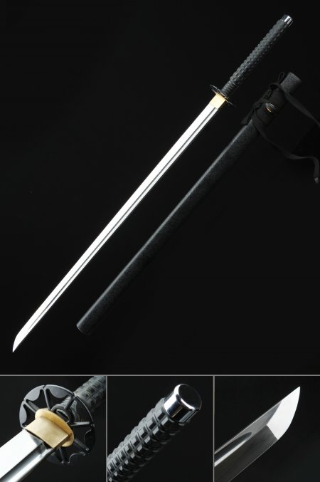 Handmade Japanese Chokuto Ninjato Sword High Manganese Steel Full Tang