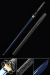 Handmade Japanese Chokuto Ninjato Sword With Blue Blade