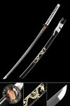 Handmade Japanese Samurai Sword High Manganese Steel With Dragon Theme Scabbard And Silver Handle