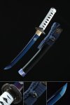 Handmade Japanese Ghost Of Tsushima Short Sword With Blue Blade