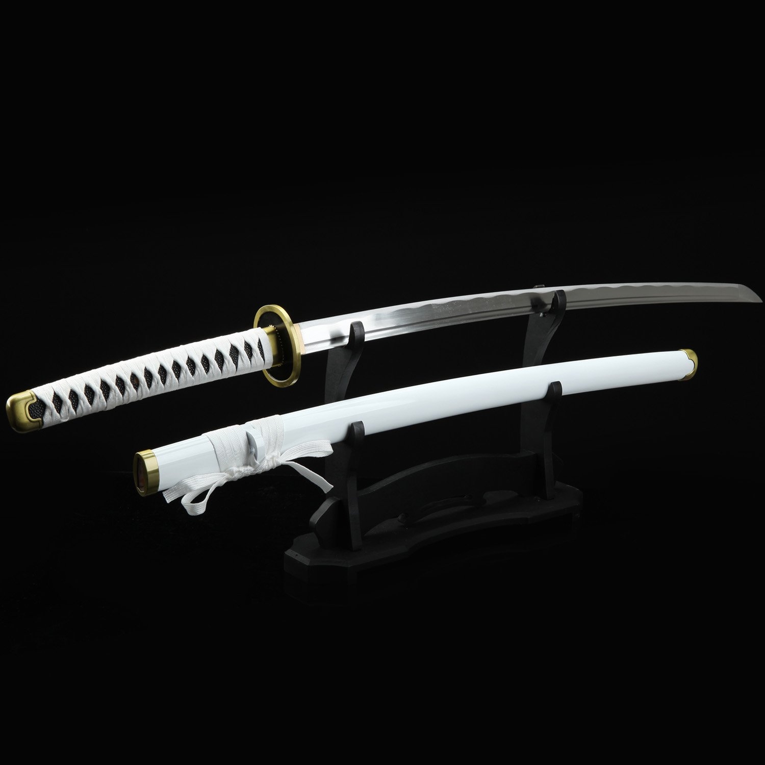 TRUEKATANA® Zoro Katana, online One Piece Roronoa Zoro Wado Ichimonji Real Katana Samurai Sword Replica With White Scabbard