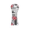Classic Newspaper Hybrid Golf Headcover - White