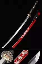Authentic Japanese Katana Sword T10 Folded Clay Tempered Steel