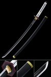 Handmade Japanese Samurai Sword With Purple Tsuba