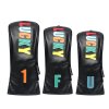 Lucky Golf Wood Headcovers Set - Black