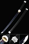 Handmade Japanese Wakizashi Sword High Manganese Steel With Rainbow Blade