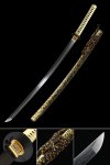 Handmade Japanese Samurai Sword T10 Folded Clay Tempered Steel