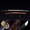 Handmade Japanese Katana Sword T10 Carbon Steel With Brown Scabbard