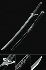Handmade Modern Japanese Samurai Sword High Manganese Steel Full Tang
