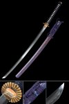 Handcrafted Full Tang Katana Sword T10 Carbon Steel With Real Hamon Blade