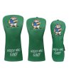 Tiger Golf Wood Headcovers Set - Green