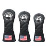 Welcoming Pine Golf Wood Headcovers Set - Black