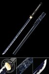 Handmade Japanese Ninjato Ninja Sword High Manganese Steel With Blue Blade