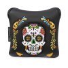Skull Style Square Mallet Putter Cover With Magnetic Closure - Black