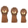 Cartoon Lion Golf Wood Headcovers Set - Brown
