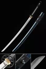 Reverse Blade Katana Sword, Rurouni Kenshin Katana Sword 1000 Layer Folded Steel Full Tang