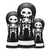 Skull Golf Wood Headcovers Set - Black