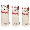 Lucky Cat Golf Wood Headcovers Set - Cream White