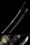 Handmade Japanese Samurai Sword T10 Folded Clay Tempered Steel Real Hamon