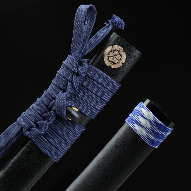 Handmade Blue Blade Tsushima Ghost Clan Sakai Katana And Tanto Sword Set  Cosplay Replica - TrueKatana