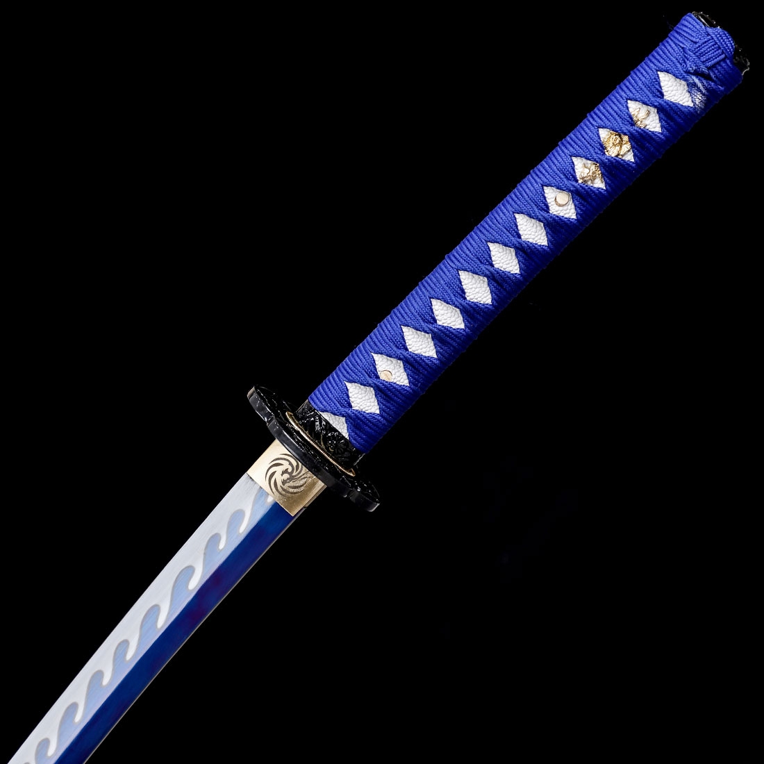 Handmade High Manganese Steel Blue Blade And Girl Saya Theme Real