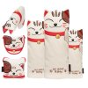 Lucky Cat Golf Headcovers Set - Cream White