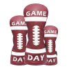 Football Style Golf Wood Headcovers Set - Red