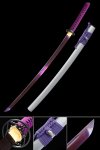 Handmade Japanese Katana Sword With Purple Blade