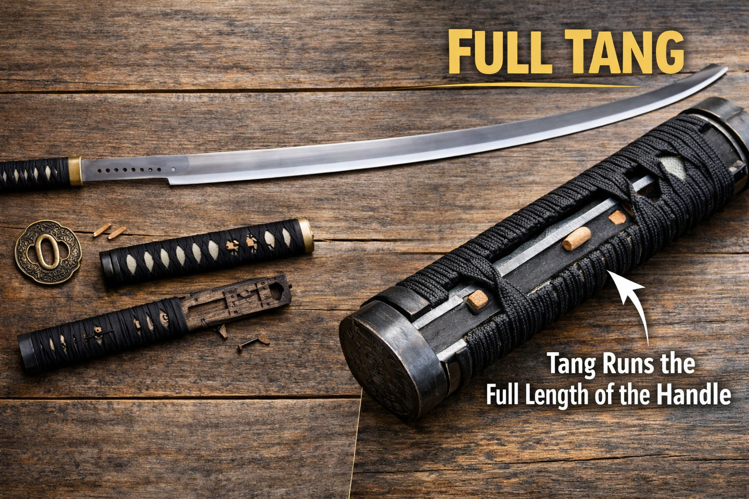 How to tell if a katana is full tang?