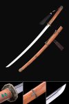 Wwii Japanese Army Officer's Shin Gunto Katana Sword Type 97 With Brown Scabbard