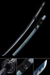 Handmade Japanese Katana Sword High Manganese Steel With Blue Blade