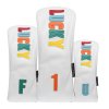 Lucky Golf Wood Headcovers Set - White