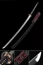 Handmade Real Hamon Katana Sword T10 Folded Clay Tempered Steel