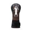 Horse Head Hybrid Golf Headcover - Black