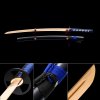 Handmade Natural Bamboo Wooden Blade Unsharpened Katana Samurai Swords With Black Scabbard